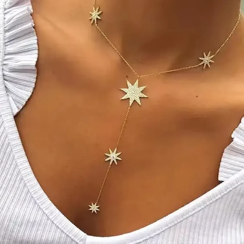 Starfall Drop Necklace - The White Jewelry
