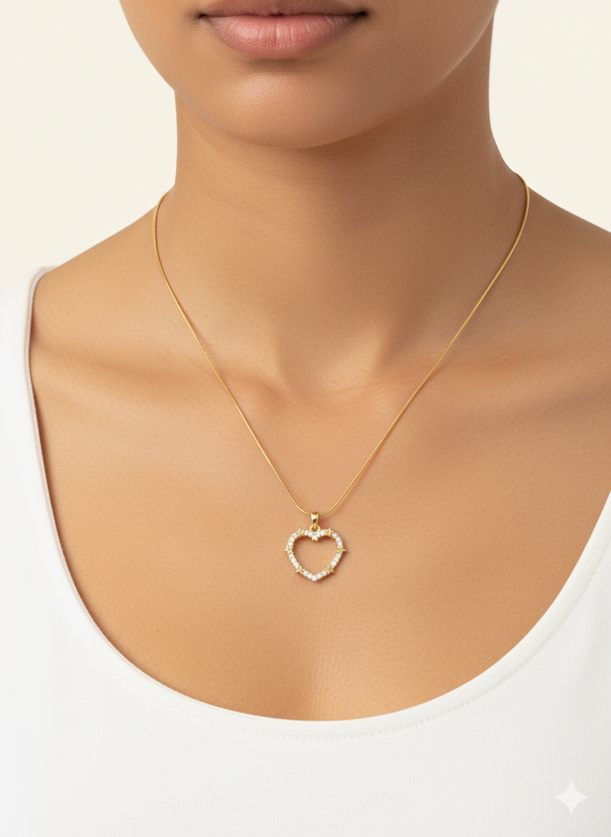 Pure Heart & Star Necklace - Image 2